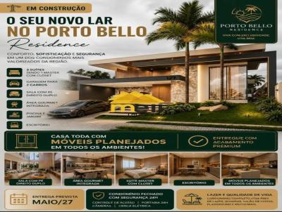 Casa em Condom�nio para Venda, em Presidente Prudente, bairro Porto Bello Residence, 3 dormit�rios, 3 banheiros, 3 su�tes, 2 vagas